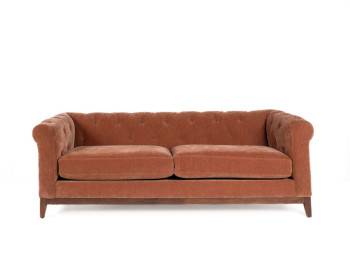 Newark Fabric Sofa two seat Edmonton Ginger front