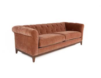 Newark Fabric Sofa two seat Edmonton Ginger side