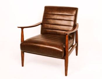 Jarrett Leather Chair Derrick Brown Edmonton front