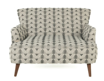 Fresno Settee Fabric Chair