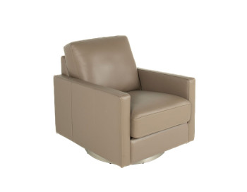Ashby Swivel Accent Chair Taupe side