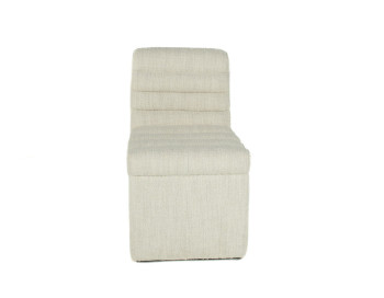 Rouen Fabric Chair Pearl front