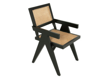 Jude Wood Dining Chair side