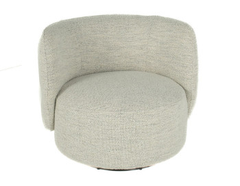 Raven Fabric Swivel Chair Cotton front