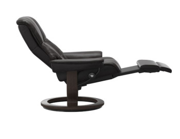 Mayfair Classic Power Recliner Stressless Edmonton Noblesse Amarone side reclined