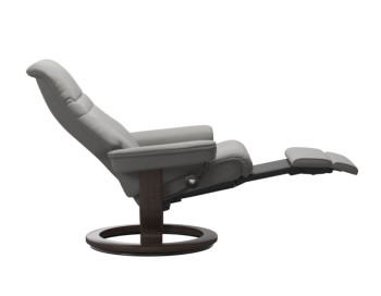 Sunrise Classic Power Recliner Stressless Edmonton Paloma Silver grey side