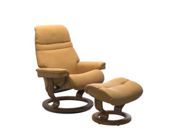 Sunrise Large Classic Recliner Stressless Edmonton Paloma Honey front