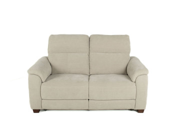 Santana Fabric Power Love Seat Edmonton stock Selene Grey