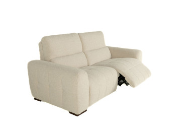 Zappa Fabric Power Sofa Edmonton Tasmin Linen reclined stock