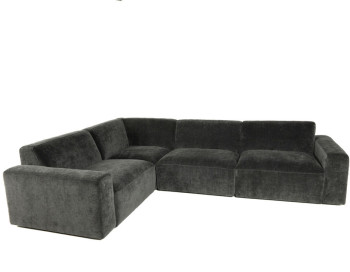 Sade Fabric Modular Sectional Edmonton stock Calla Black