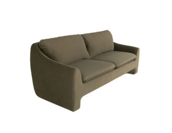 Bono Fabric Sofa Edmonton stock Vesper Forest side