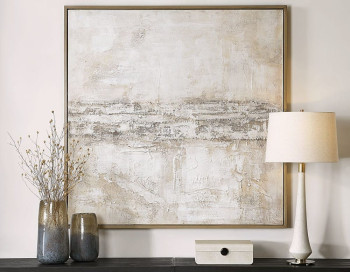 Desert Oasis Hand Painted Canvas Edmonton room