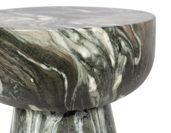 Binx Side Table Edmonton concrete marble close up