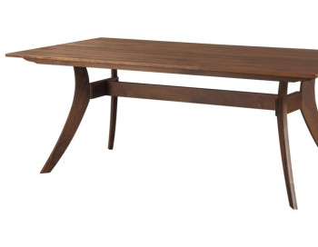 Florence Dining Table Edmonton solid walnut side