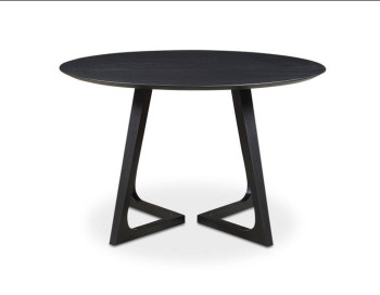 Godenza Round Dining Table Edmonton black ash wood