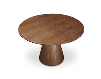 Otago Round Dining Table Edmonton Walnut top