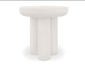 Rocca Side Table Cream Edmonton concrete