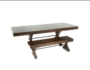Rafters Dining Table & Bench Handstone Edmonton
