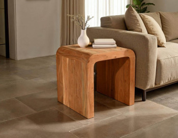 Form Curve Side Table Edmonton room