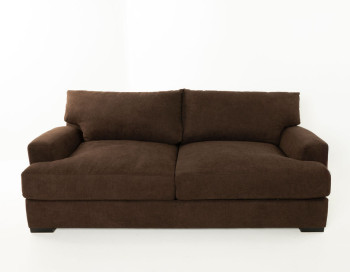 Avalon Fabric Sofa Edmonton Jonathan Louis custom Caprice Java