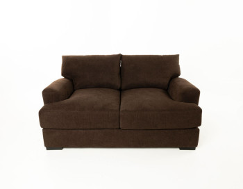 Avalon Fabric Loveseat Edmonton Jonathan Louis custom Caprice Java