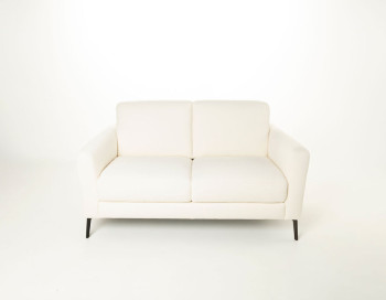 Ottavio Fabric Loveseat Max Divani Edmonton Rice Ivory Italian