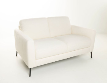 Ottavio Fabric Loveseat Max Divani Edmonton Rice Ivory Italian side