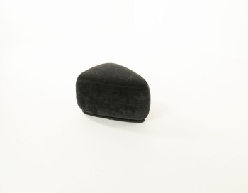 Den Small Fabric Ottoman Edmonton Calla Black