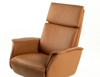 Darius Large Power Recliner Edmonton leather side