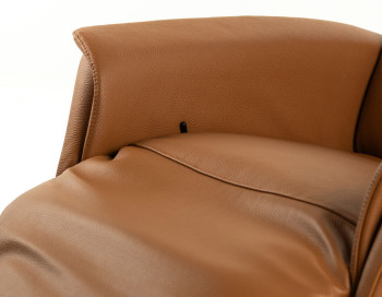 Darius Medium Manual Recliner Edmonton leather reclined