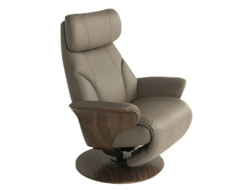 Adam Zero Gravity Recliner Edmonton Stressless leather Paloma Dark Mushroom