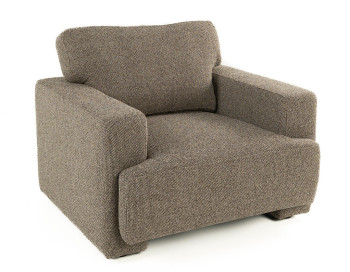 Napier Chair Tasmin Earth Edmonton fabric