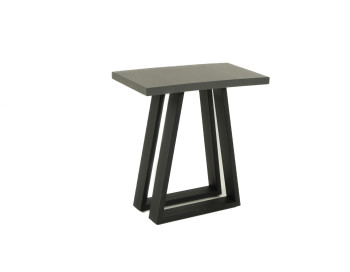 Belmont Metal Pedestal Chairside Table