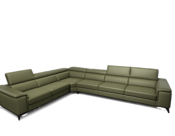 Emu Leather Sectional