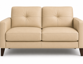 Evan Leather Loveseat