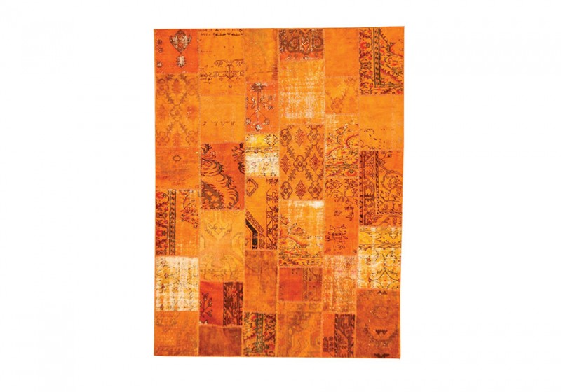 Patchwork Rug 5x8- Orange - Four Hands