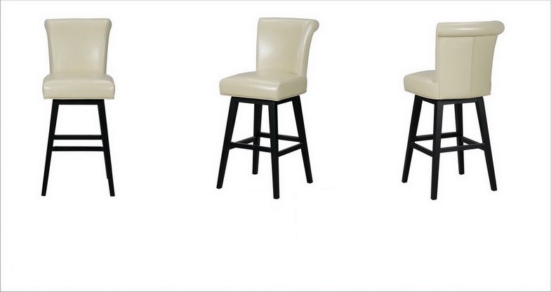 Crystal Swivel Counter Stool Bonded Leather