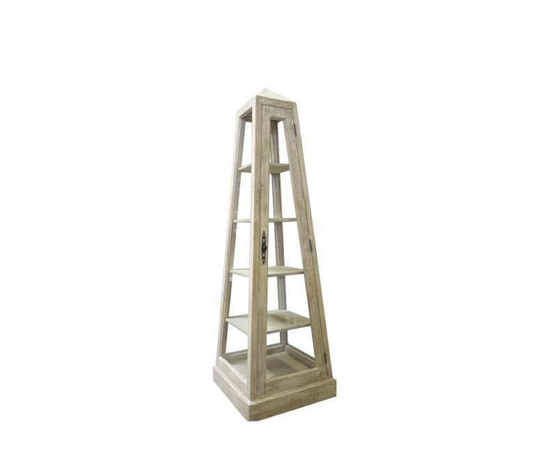 Pyramid Display Cabinet Reclaimed Wood