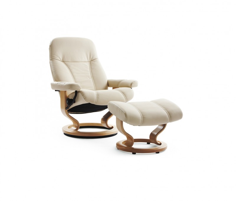 Consul Small Leather Recliner