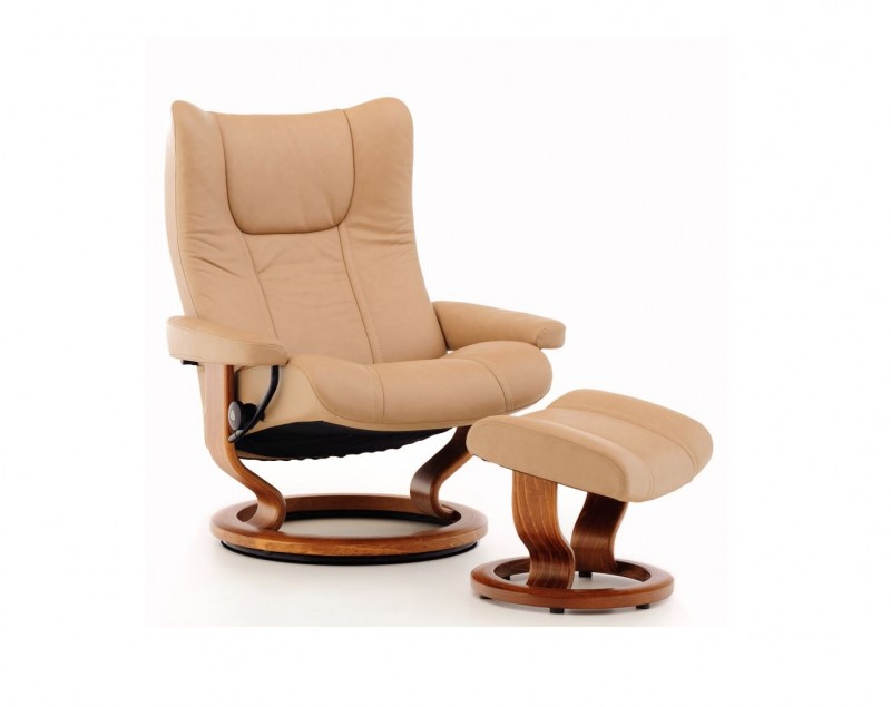 Wing Large Leather Recliner