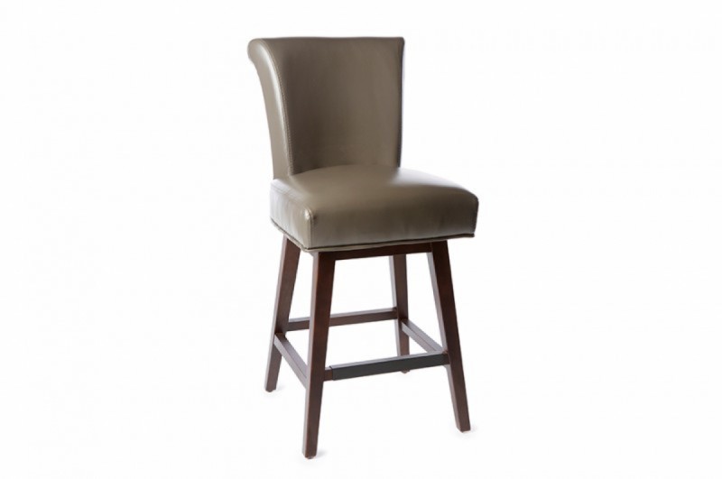 Crystal Swivel Bar Stool Bonded Leather