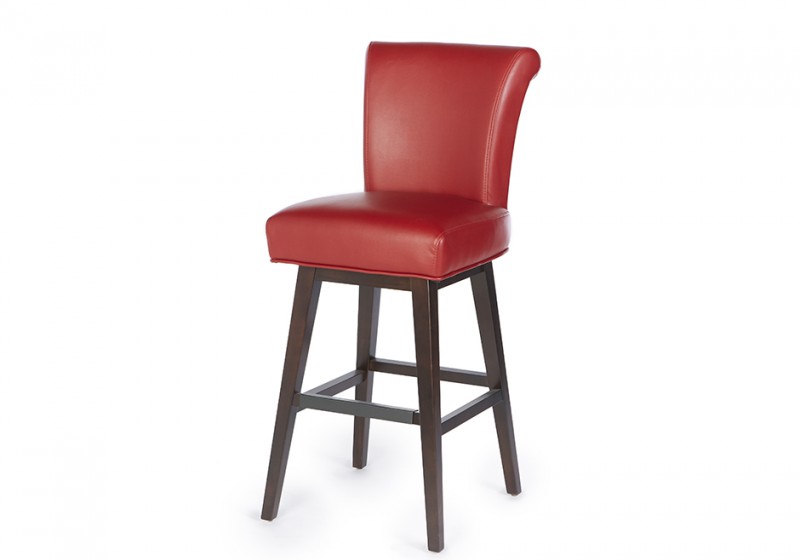 Crystal Swivel Bar Stool Bonded Leather
