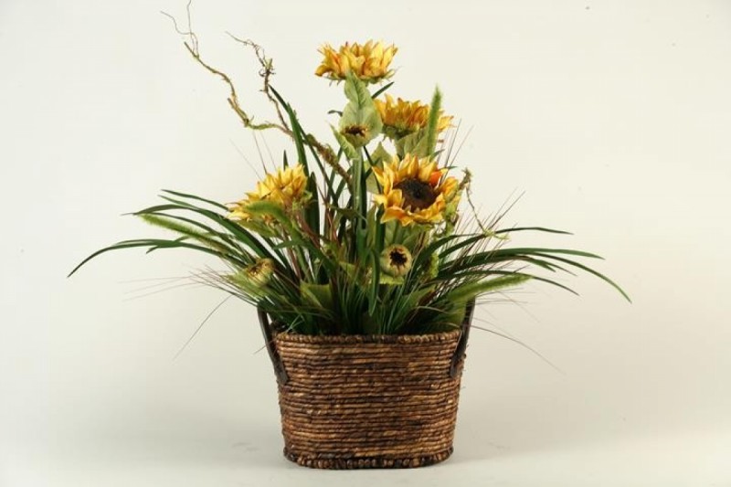 Sunflowers w/ Grasses