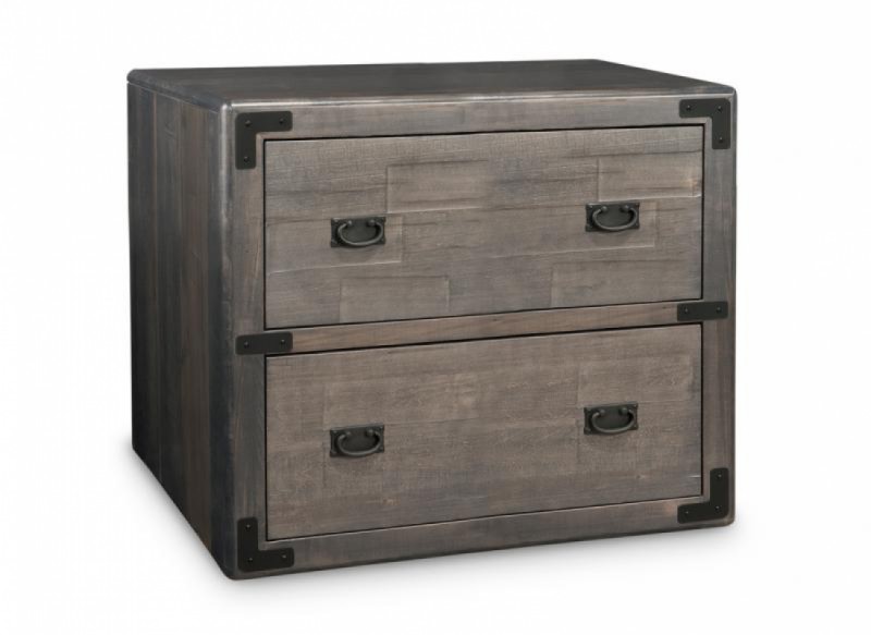 Saratoga Lateral Filing Cabinet Solid Maple
