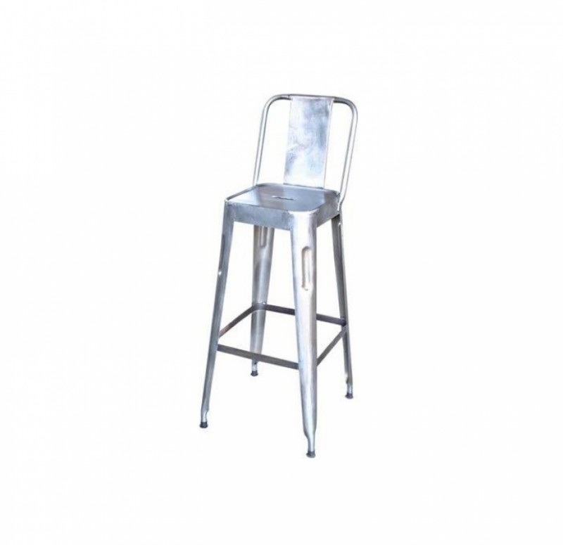 Accent bar stool with back