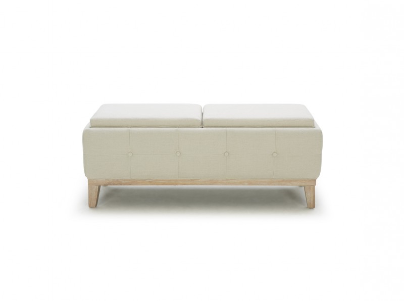 Bonded Leather Ronan Storage Ottoman