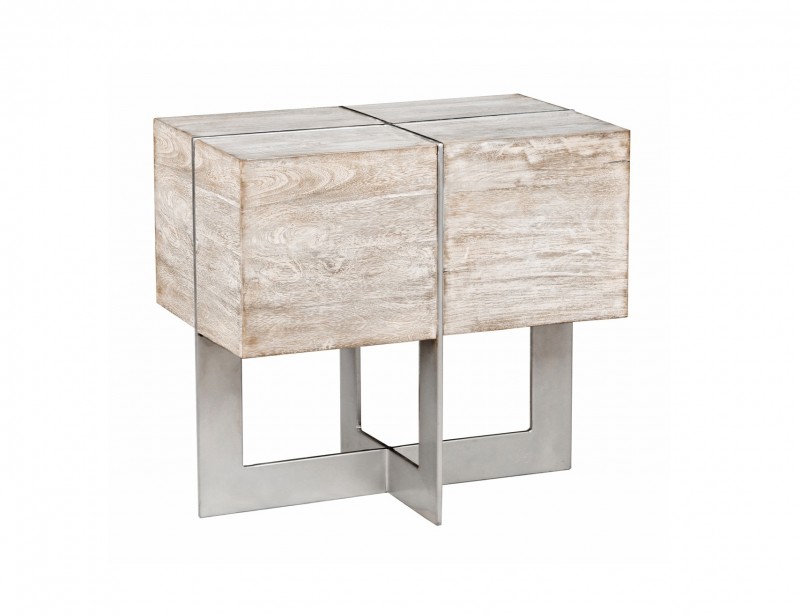 Desmond End Table Wood Metal