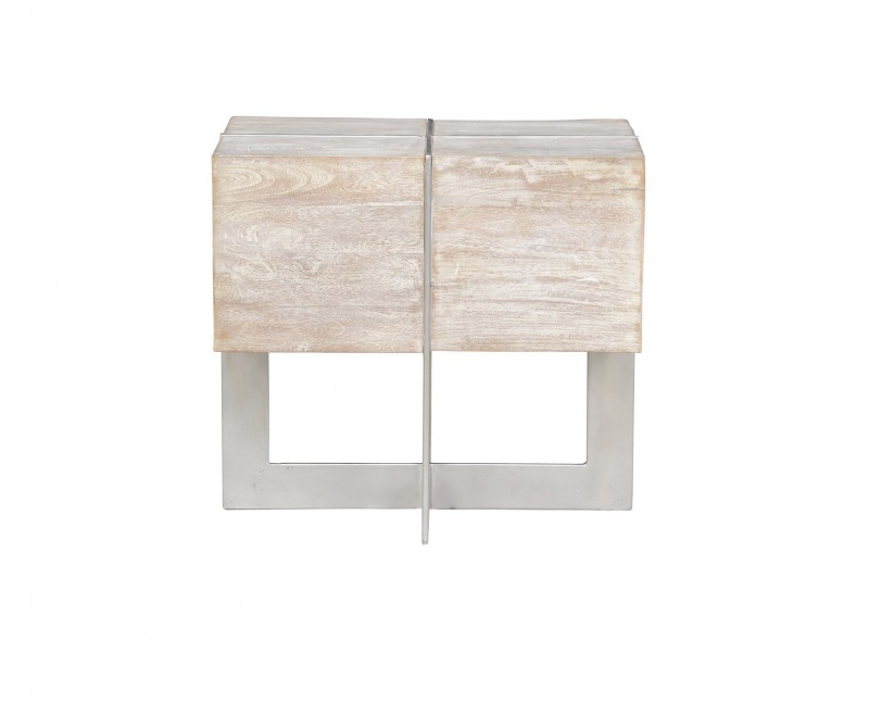 Desmond End Table Wood Metal
