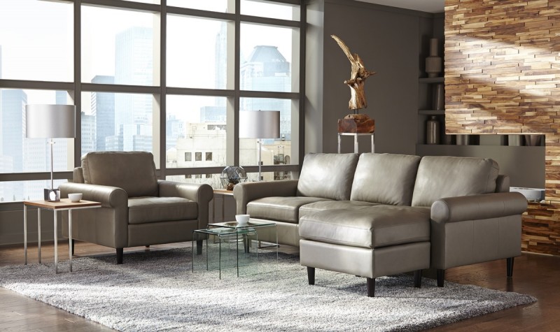 Inspirations Fabric Flippable Chaise Sofa