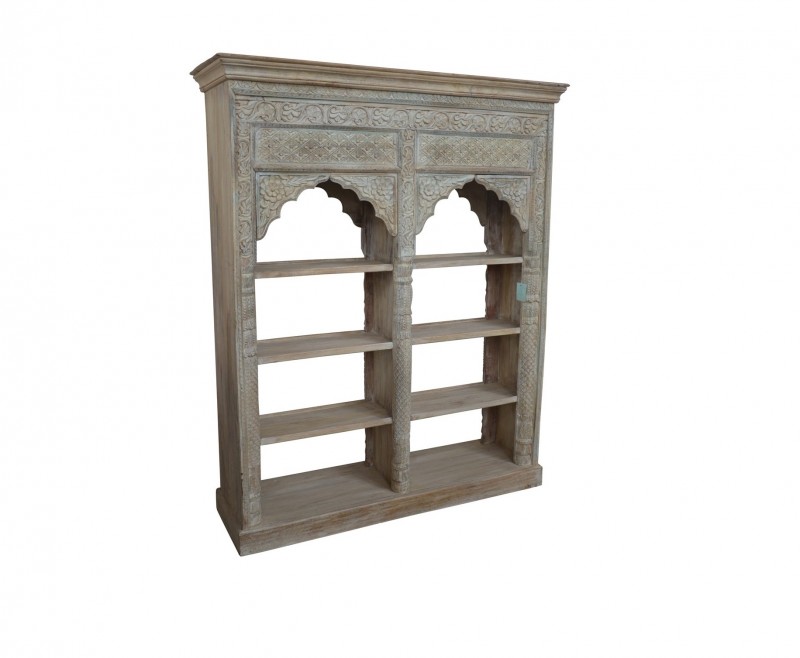 Double SFK Solid Wood Book Case